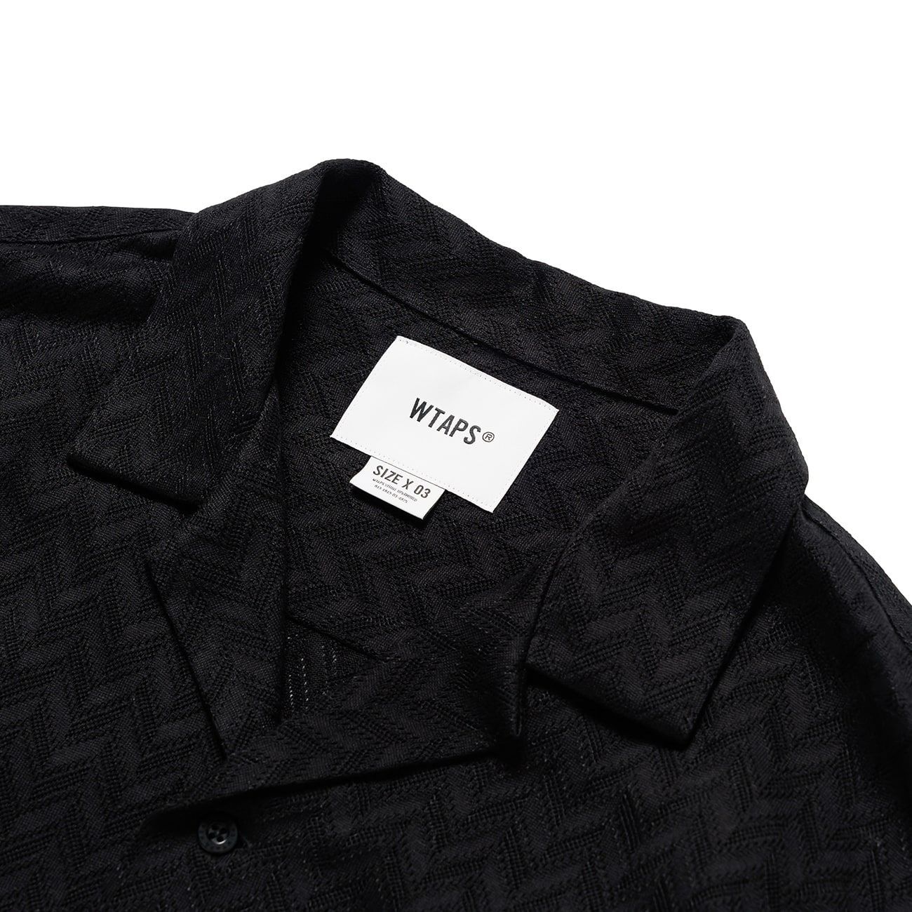 WTAPS 半袖シャツ WTAPS TXT SS CTPL HERRINGBONE TEXTILE 半袖シャツ 251TQDT-SHM08