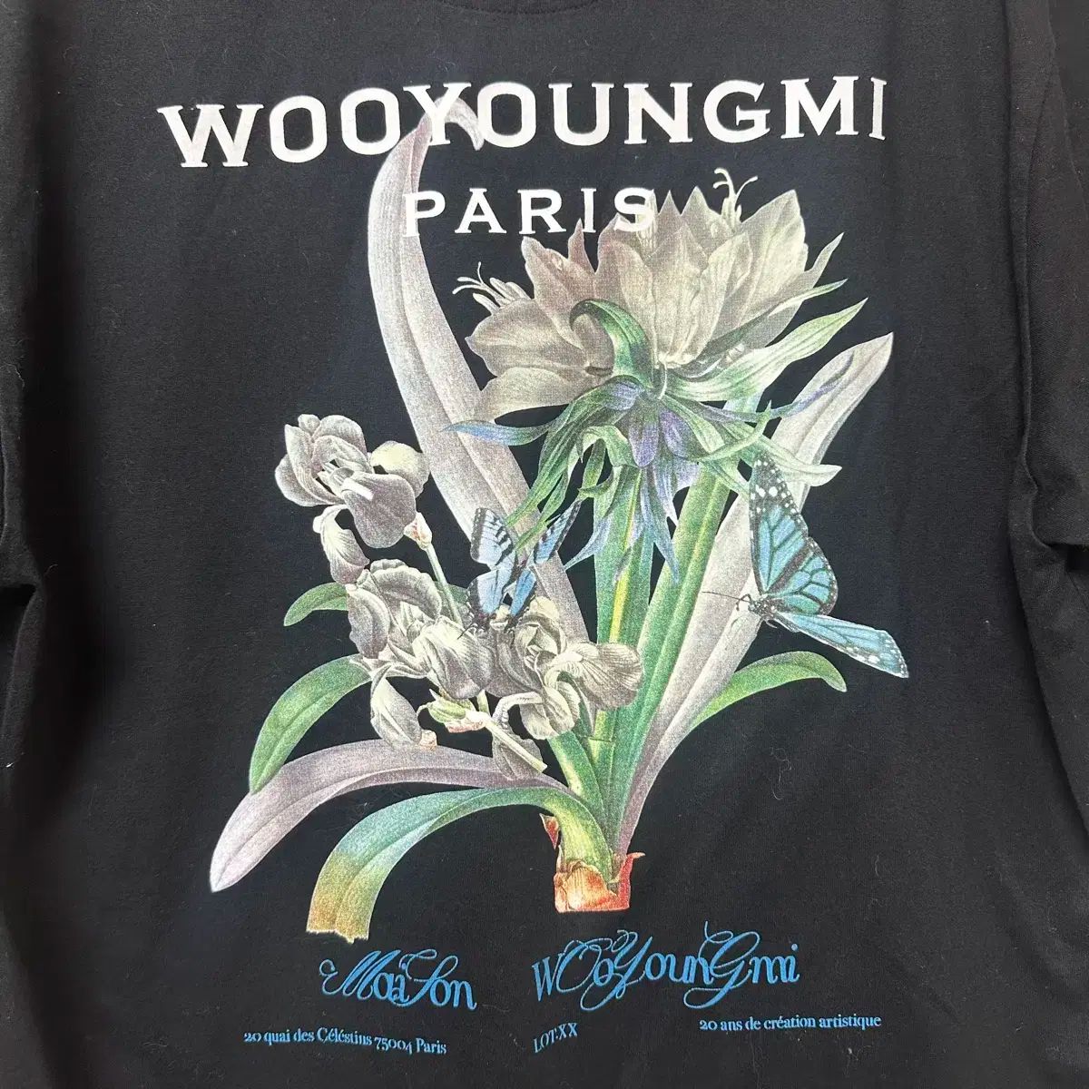 WOOYOUNGMI(ウーヨンミ) フラワー バックロゴ 半袖 48 - メルカリ