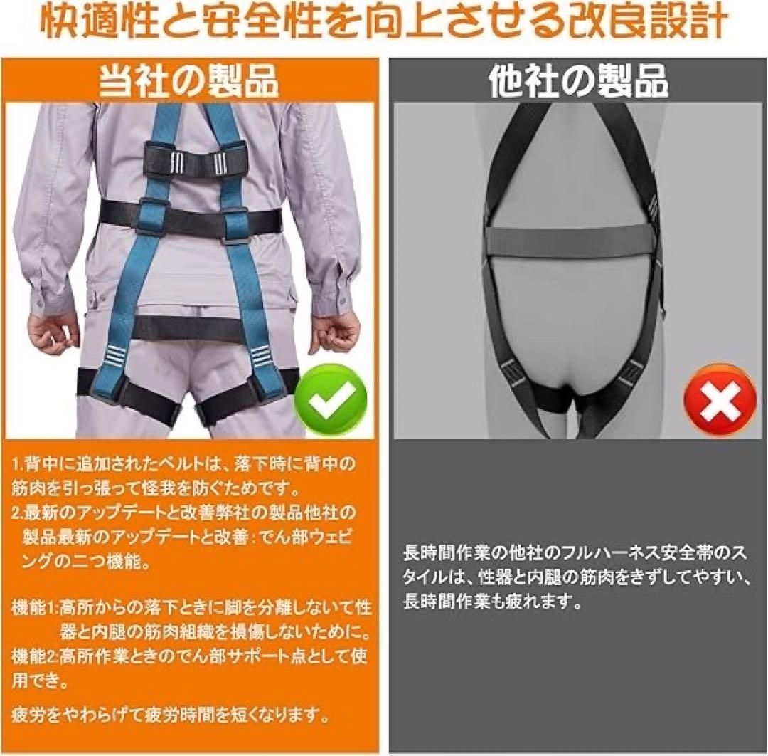 lifning] 安全帯 フルハーネス ハーネス フルハーネス安全帯 新