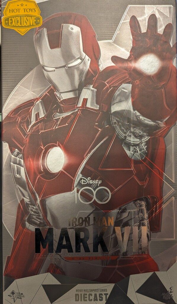 HOTTOYS MOVIE MASTERPIECE DIECAST IRON MAN MARK VII | D100 VERSION MMS500D2