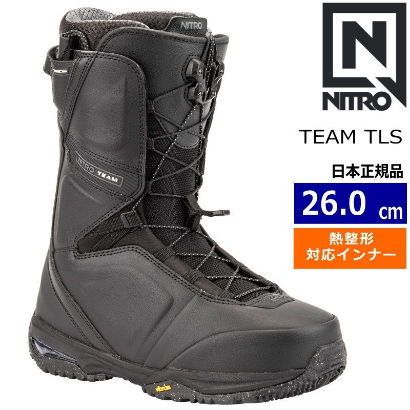 24-25 NITRO TEAM TLS カラー:BLACK 26cm ナイトロ チーム メンズ スノーボードブーツ 日本正規品