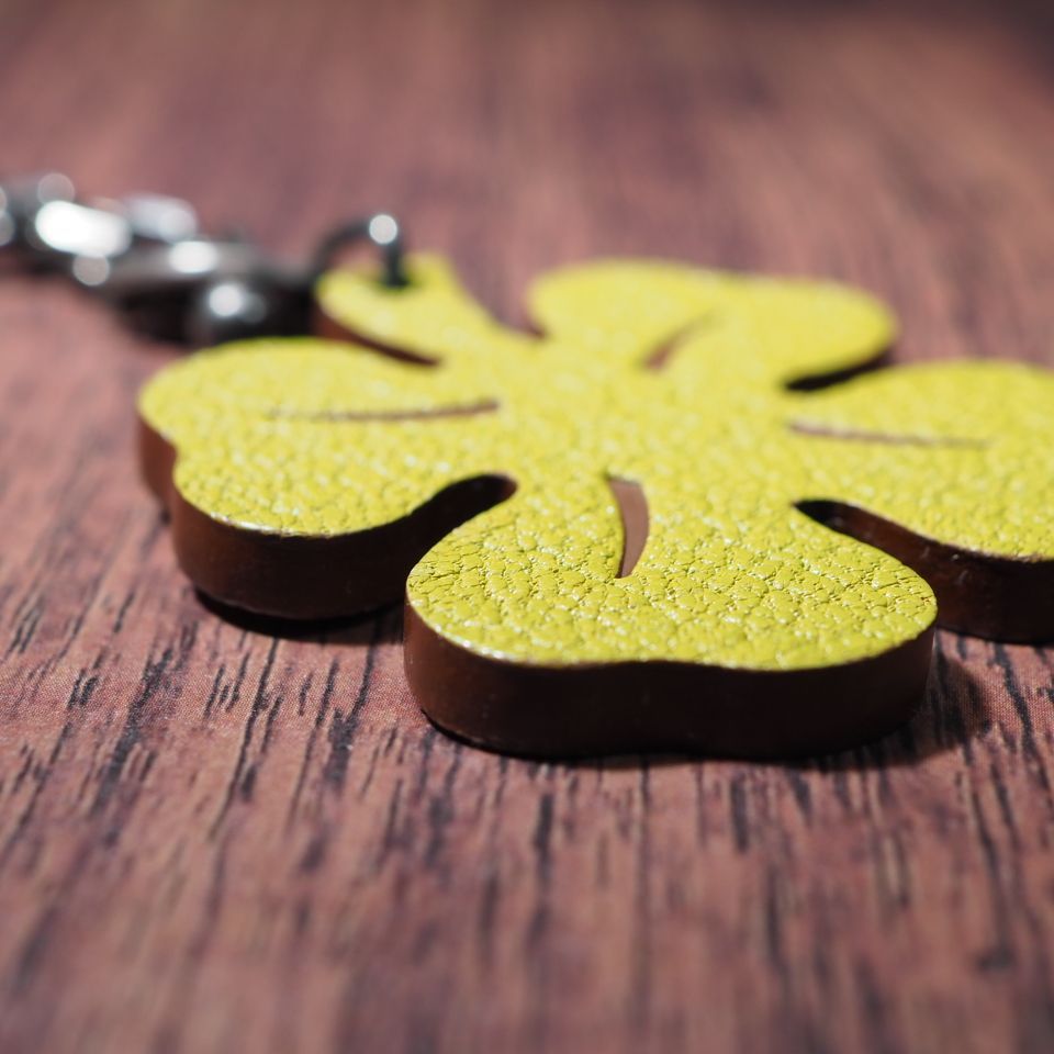 HEMES】 エルメス バッグチャーム キーホルダー クローバー