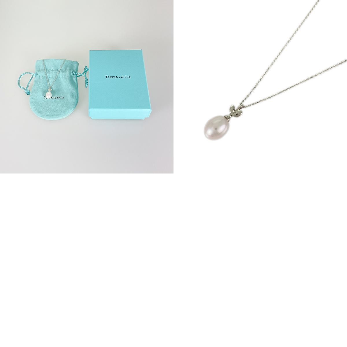 ティファニー TIFFANY&Co. オリーブリーフ ネックレス Sv925 パール 