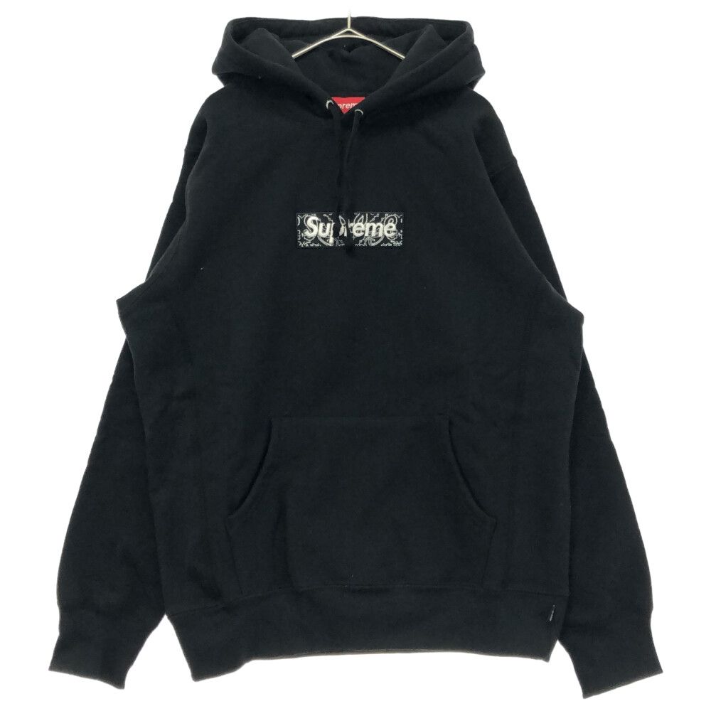 SUPREME (シュプリーム) 19AW Bandana Box Logo Hooded Sweatshirt バンダナ ボックスロゴ パーカー  フーディー プルオーバー ブラック - メルカリ