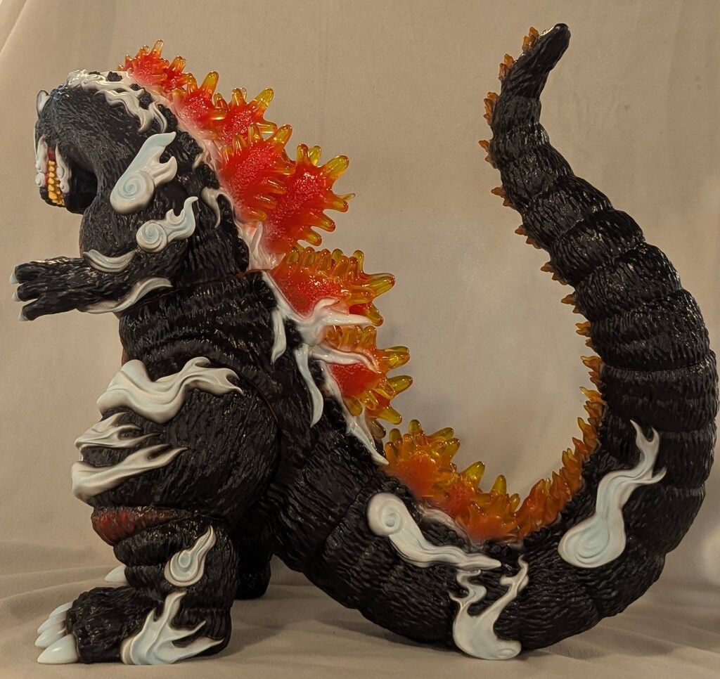 T-BASE GODZILLA VINYL Frog Tree ゴジラ1995 VINYL ART】GVA-BC ゴジラ1995 Frog Tree 浮世ノ絵（黒） | 商品