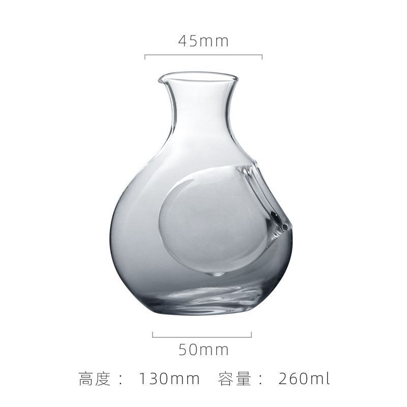 ガラス 徳利 冷酒徳利 氷ポケット 200cc 食洗機対応 冷酒カラフェ