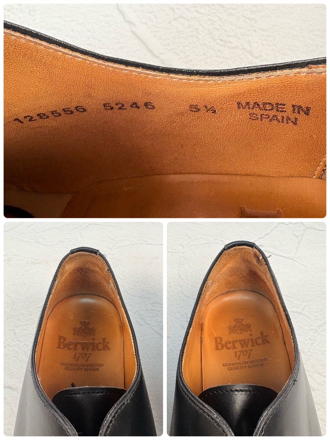 極美品】Berwick1707 バーウィック 5246BCVIBK ホールカット 黒
