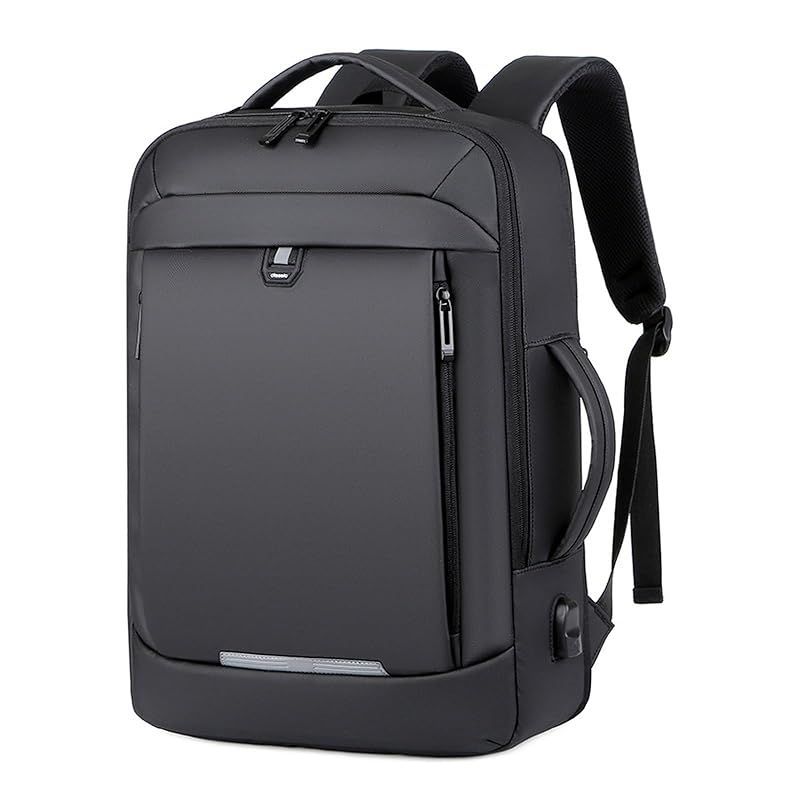 【在庫セール】[ＰＡＦＨＬ] リュック メンズ ビジネスリュック 大容量 バックパック 防水 15.6インチ PCリュック 多機能 USB充電ポート付き 拡張可能 通気 反射テープ 通勤 出張 旅行