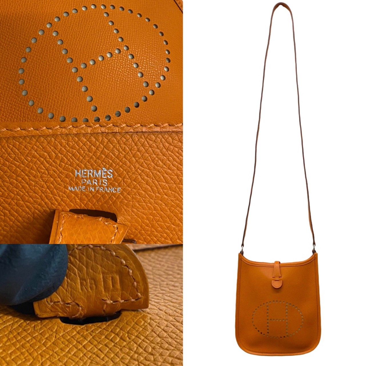 エルメス　HERMES エブリン用保存箱　保存袋 未使用保管品 箱 保存袋付き □I刻印 HERMES エルメス エヴリン