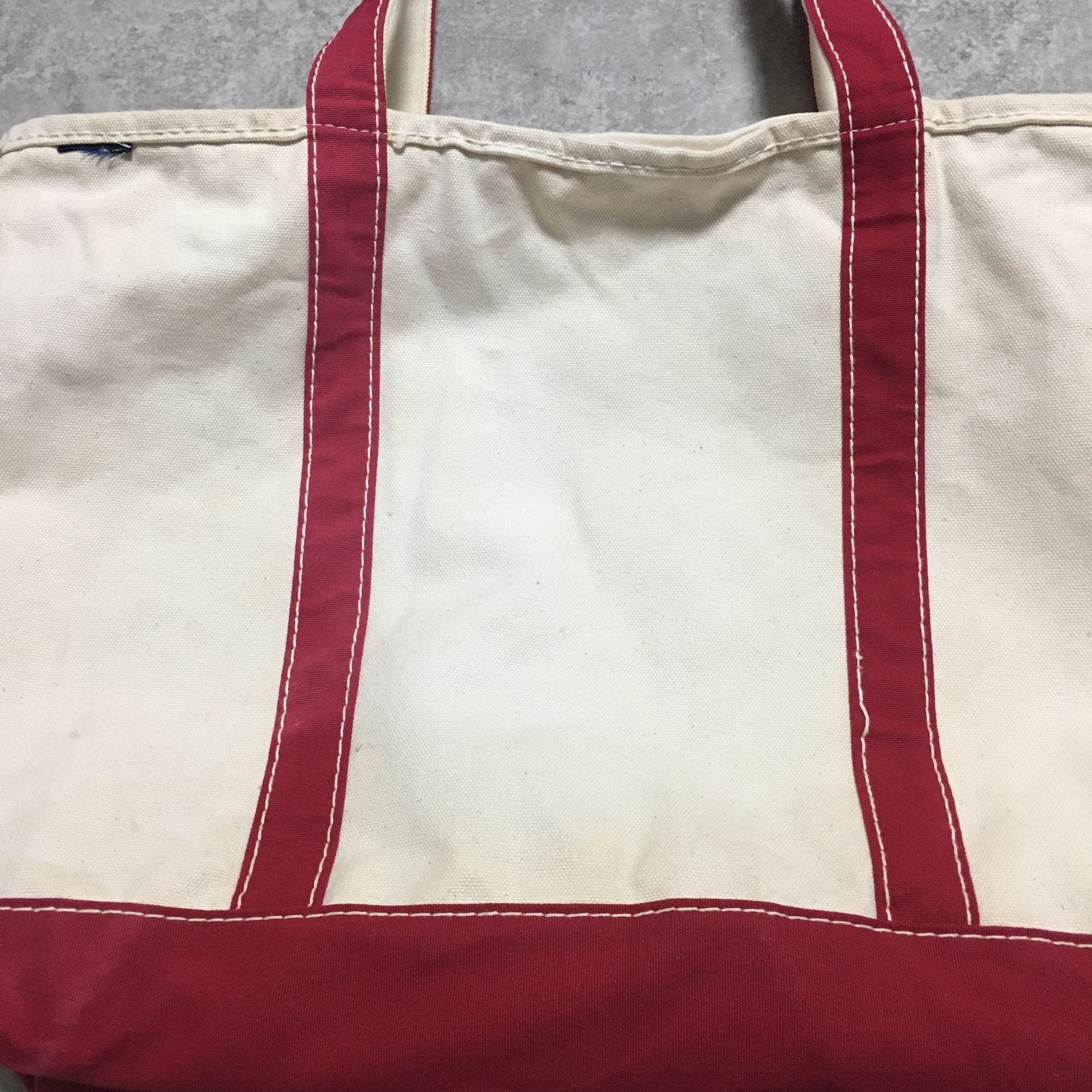 90s USA製 LANDS'END Zip Top Canvas Tote Bag ランズエンド ジップ 