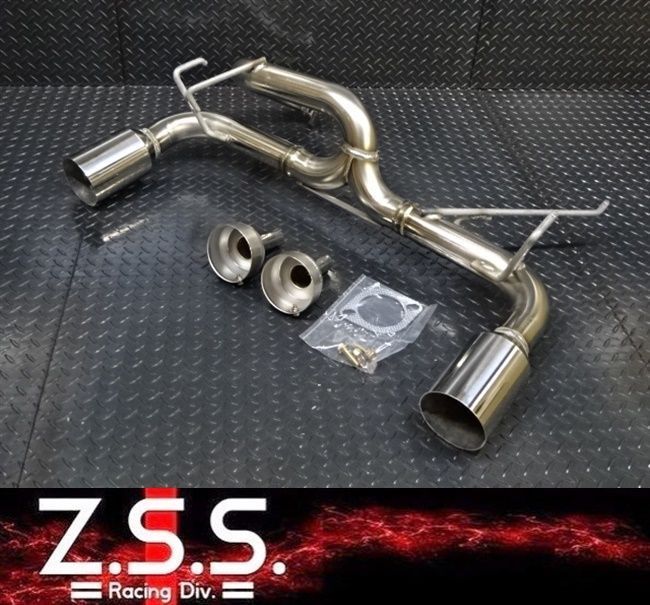 Z.S.S. Attack-ST Z33 HZ33 フェアレディZ 350Z ストレート マフラー 直管 オールステンレス 左右出し 競技用