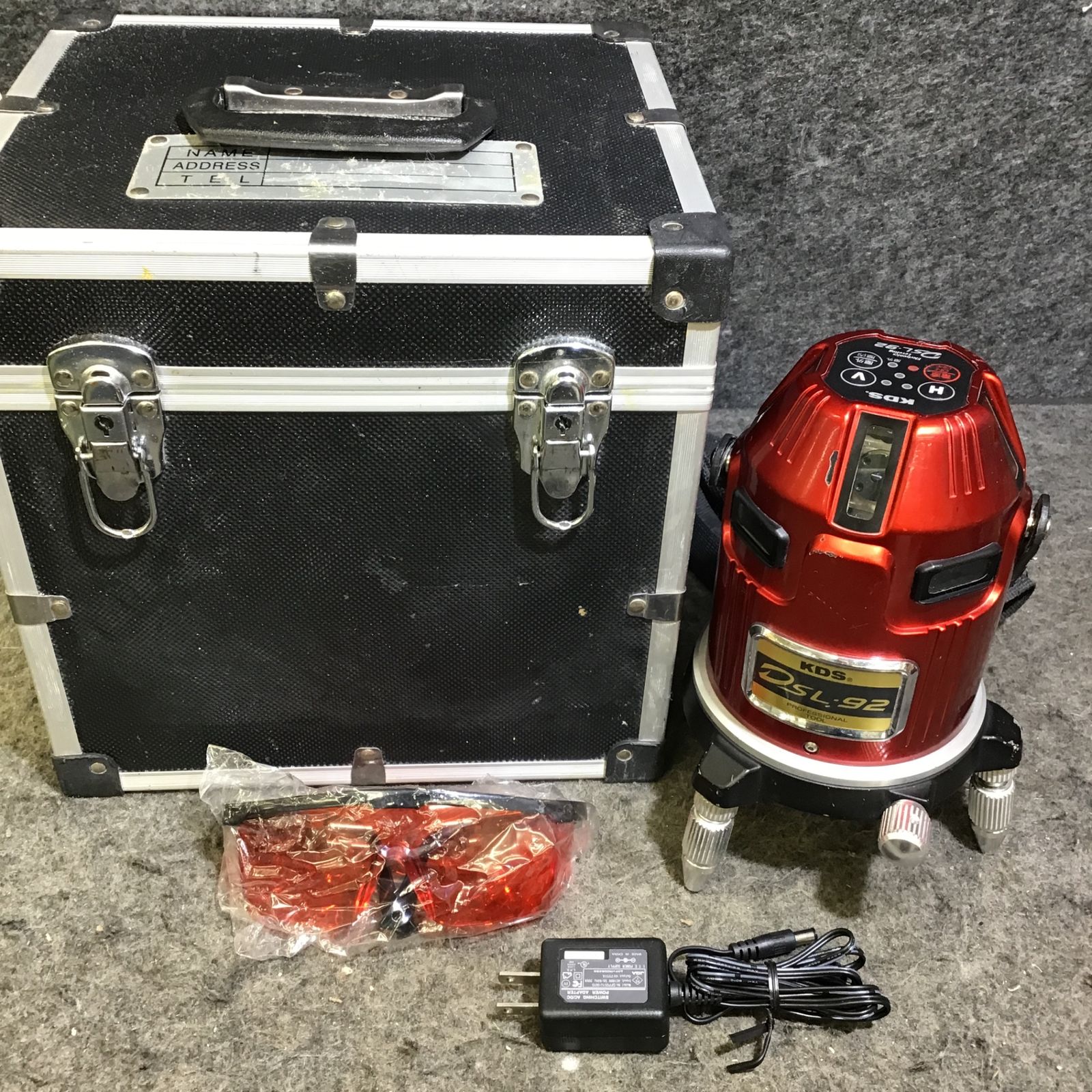 中古品】KDS 電子整準 フルラインレーザー墨出し器 DSL-92※本体のみ 