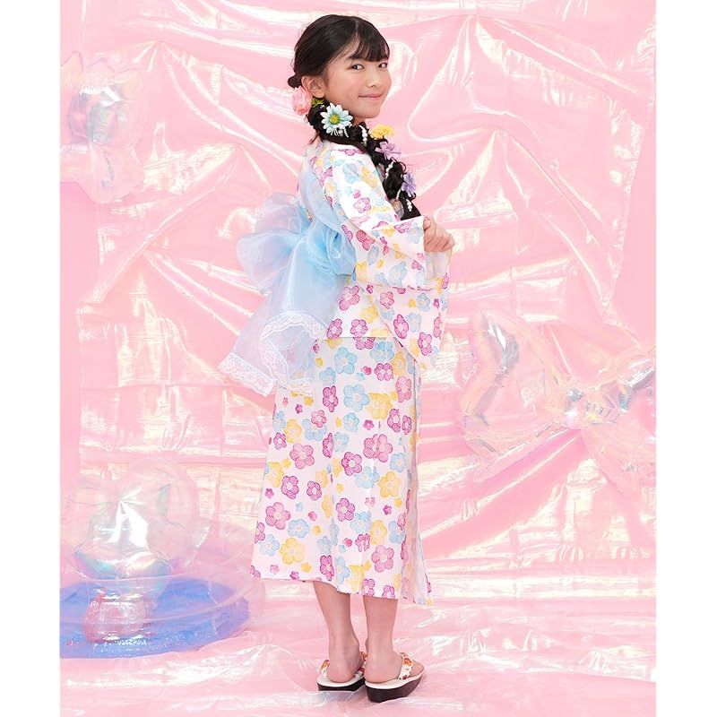 Bee] ビー 浴衣3点セット キッズ ガールズ 女の子 夏 簡単 セパレート