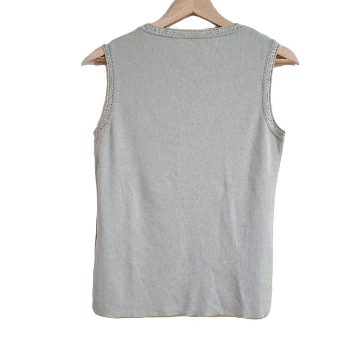 FOXEY フォクシー ノースリーブセーター サイズ40 M レディース - 42969 ライトグリーン