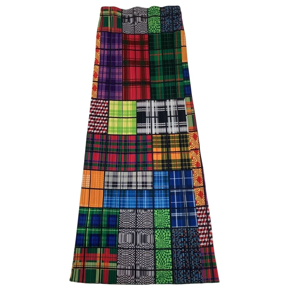 ♪♪ISSEY MIYAKE イッセイミヤケ PLEATS PLEASE スカート SIZE 4 総柄 チェック PP64-JG221