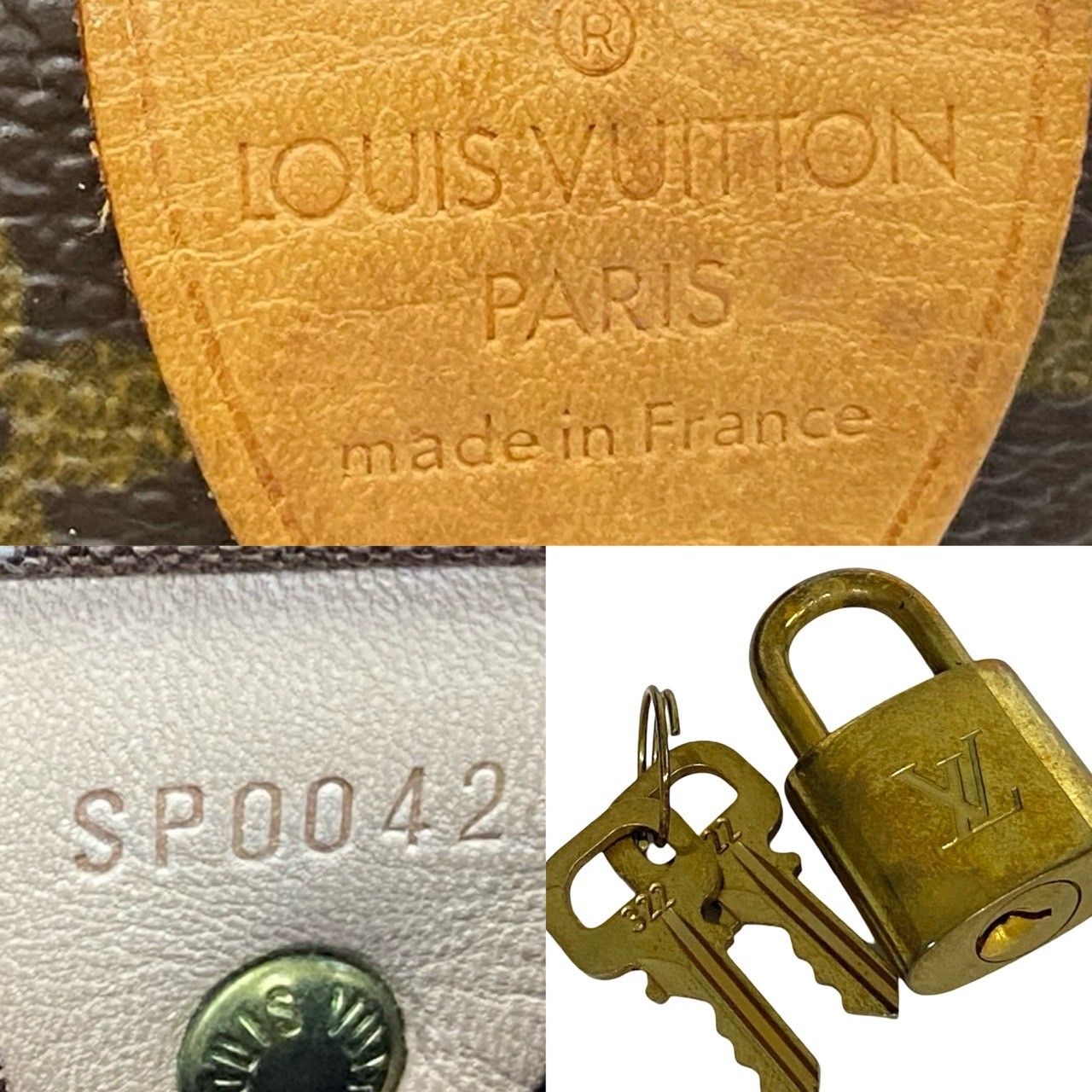 極 美品 袋付 鍵付き LOUIS VUITTON ルイヴィトン スピーディ25 