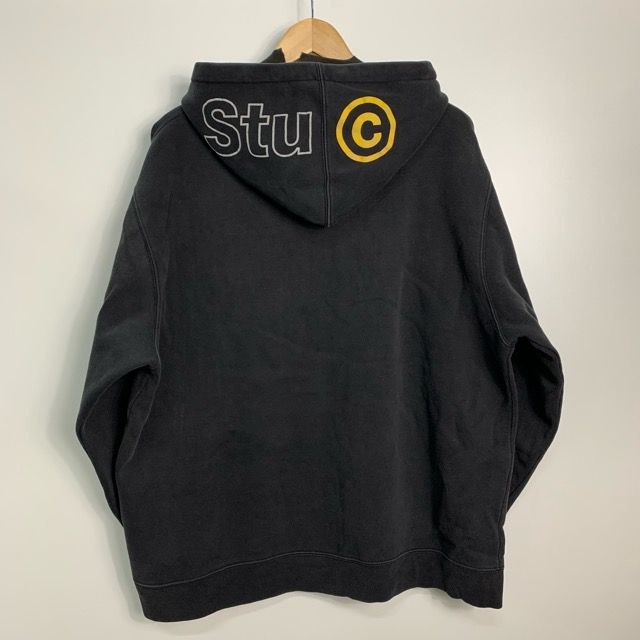 90s 後期 OLD Stussy プルオーバー パーカー L made in USA 紺タグ  