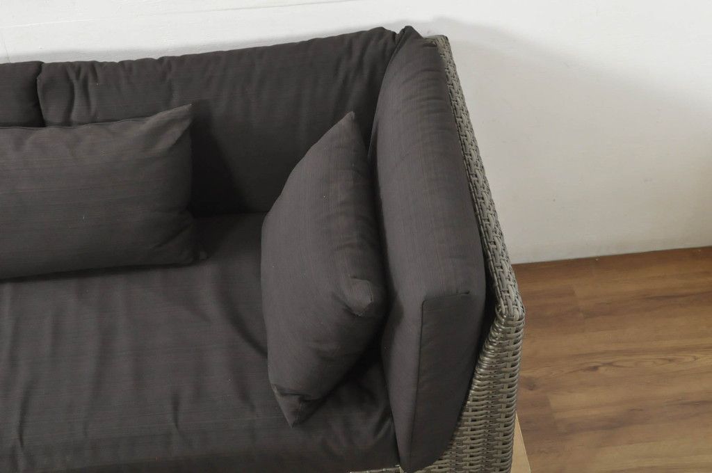 取付無料！アルフレックス VASCA ブラウン系ファブリック左アーム