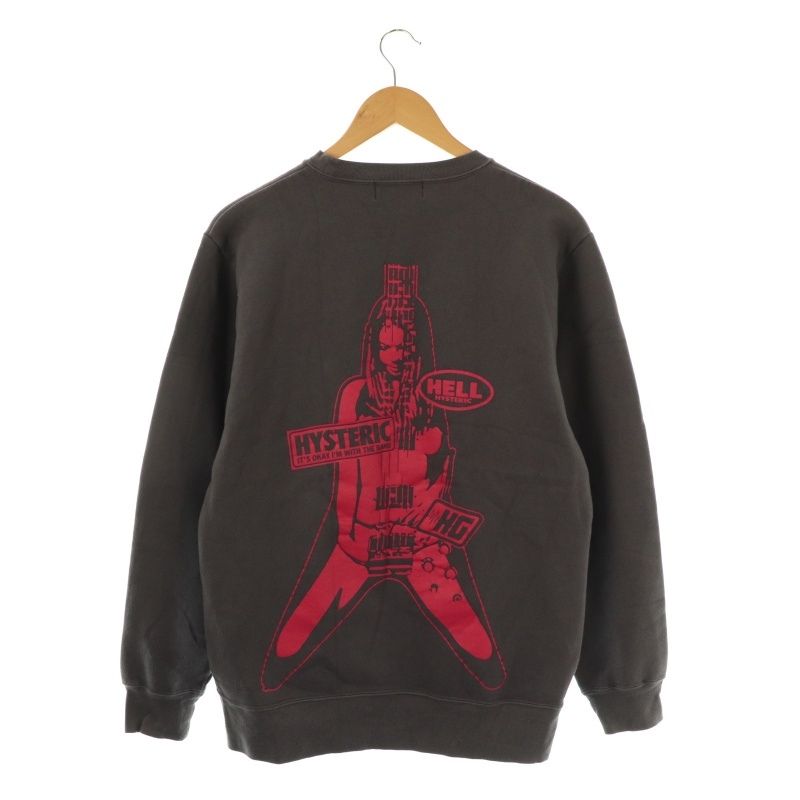 ヒステリックグラマー HYSTERIC GLAMOUR 24AW FLYING V スウェット プルオーバー 長袖 M グレー /HK ■OS ■SH メンズ レディース ヒステリックグラマー HYSTERIC GLAMOUR 24AW FLYING V
