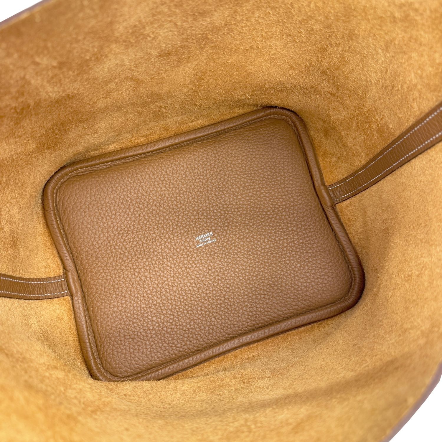 HERMES エルメス ピコタンロックMM ゴールド シルバー金具 トリヨン 