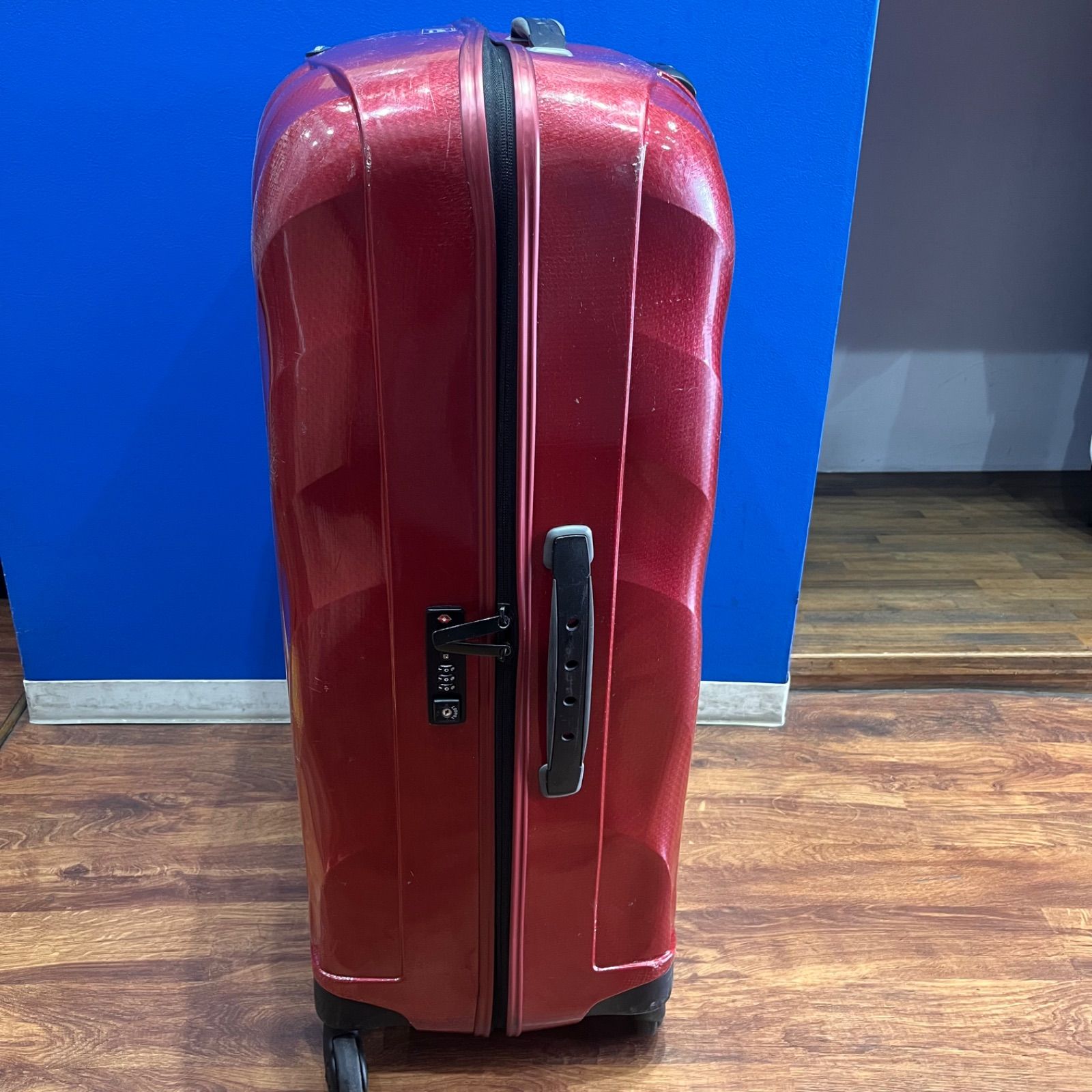 美品 サムソナイト コスモライト 123L キャリーケース 赤 サムソナイト コスモライト 123L スーツケース レッド 軽量