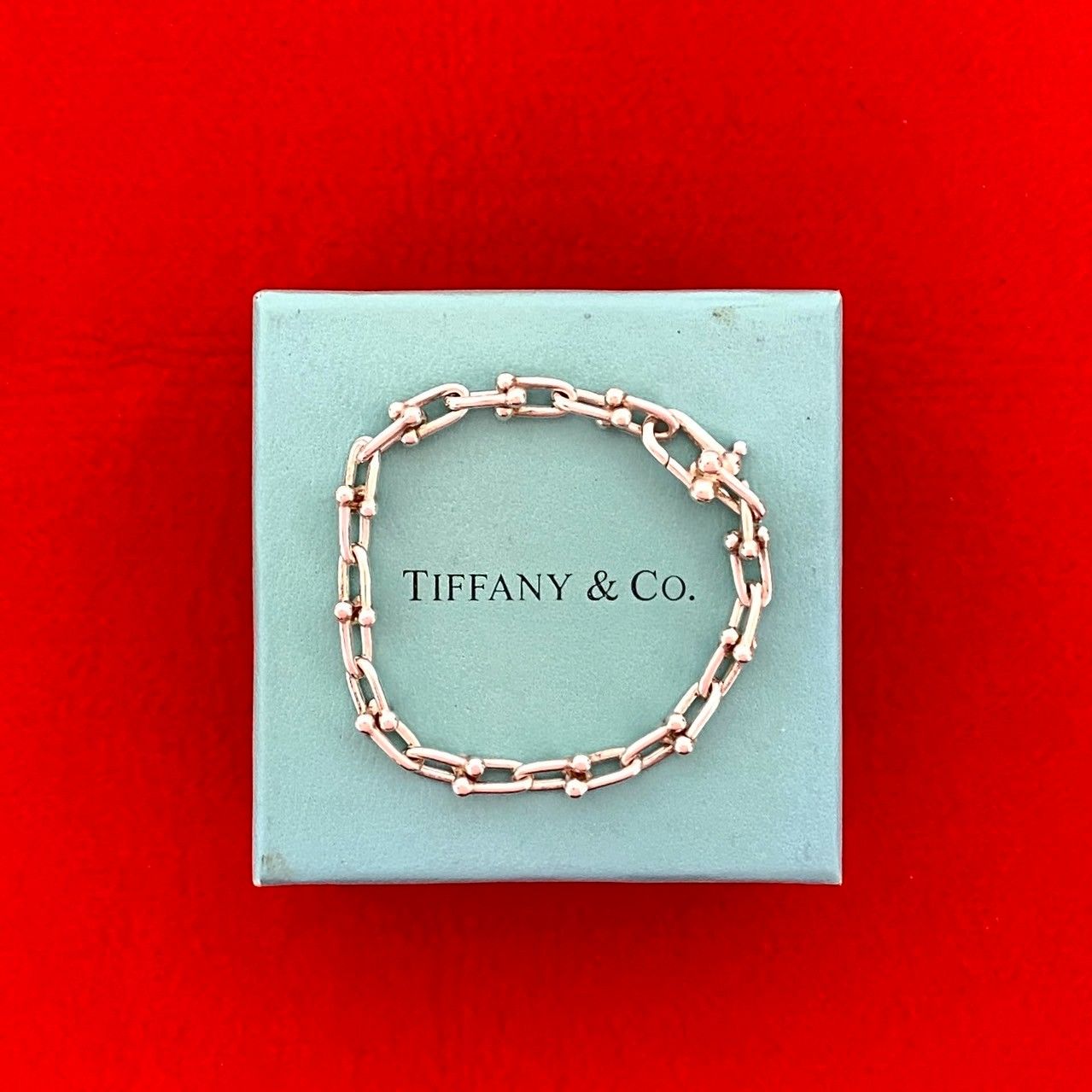 TIFFANY-Co. ティファニー ハードウェア スモール ブレスレット シルバー925 チェーン アクセサリー 小物 シルバー 59573