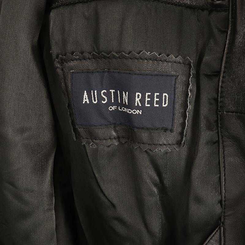 オースチン リード Austin Reed レザージャケット 羊革 M 黒 /MI