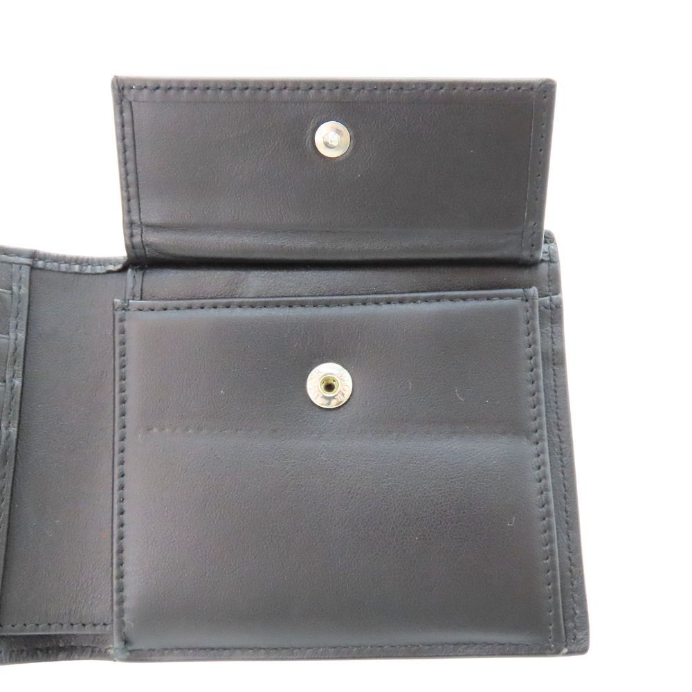 中古】Dior ディオール 2つ折り財布 ディオールオム ブラック 黒