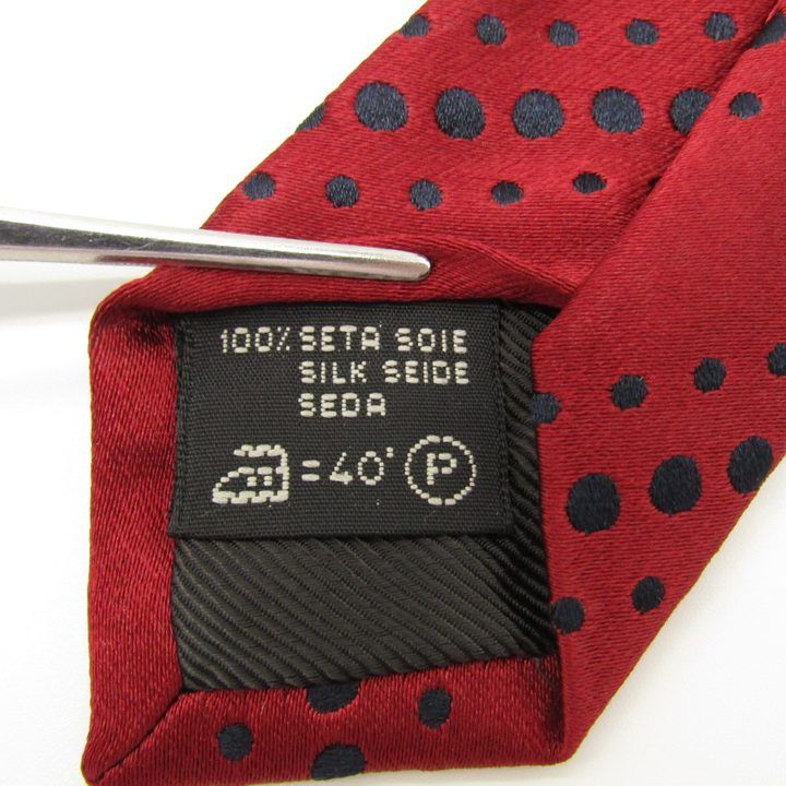 エルメネジルドゼニア ブランド ネクタイ シルク ドット柄 未使用タグ