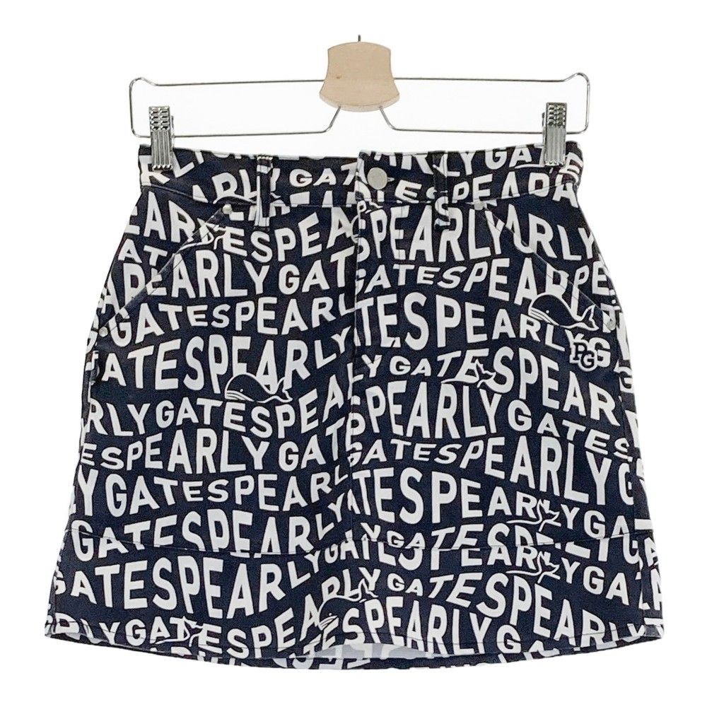 サイズ：00 PEARLY GATES パーリーゲイツ  ストレッチスカート 総柄 ネイビー系 [240101247870]# ゴルフウェア レディース ストスト