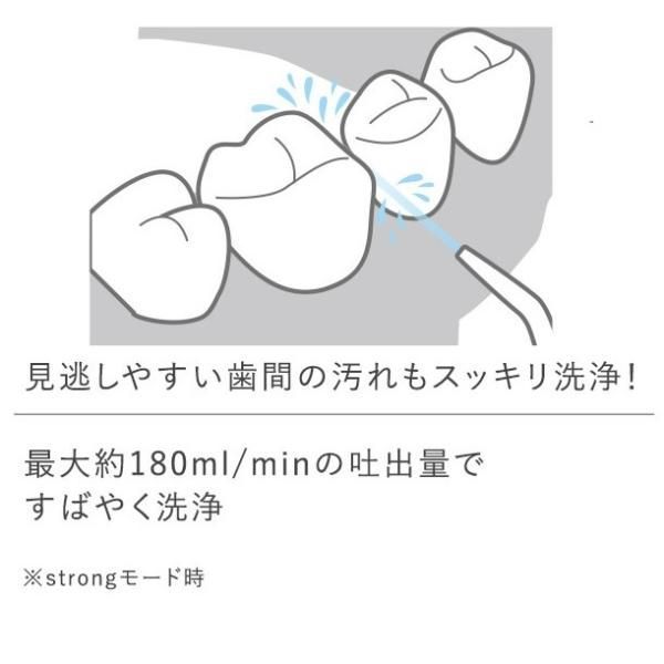 ドリテック 口腔洗浄器 ジェットクリーン FS-100 USB 強力洗浄 5モード デンタルフロス IPX 7防水 充電式