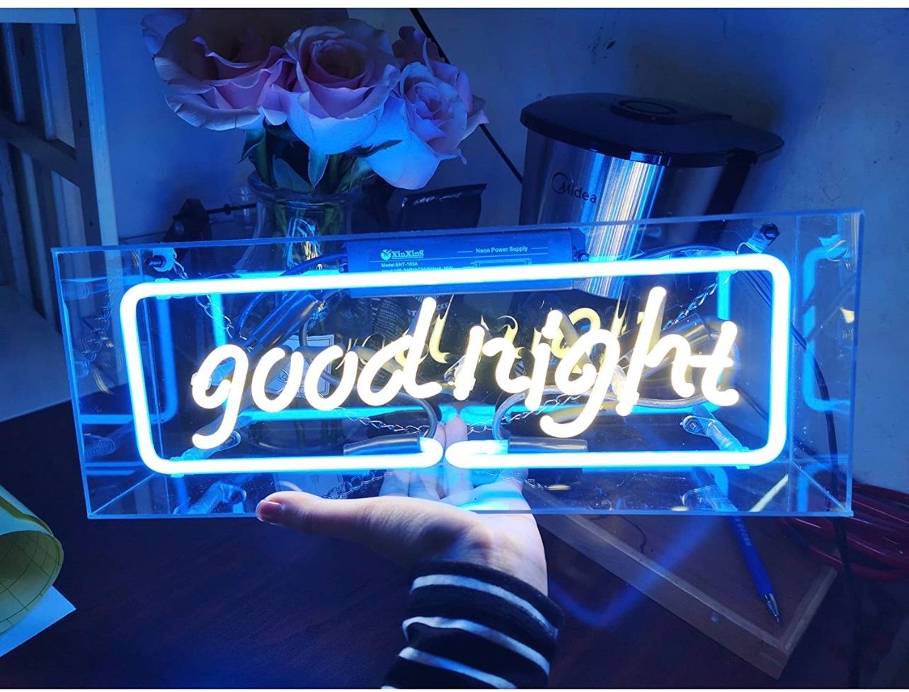 ネオンサイン 看板 デザイン オーダーメイド　室内装飾 　good night - メルカリShops
