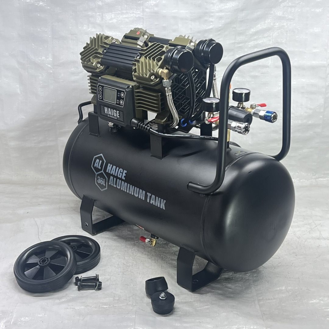 エアーコンプレッサー 100V 36L 静音 小型 軽量 HG-DC991AL 669-1