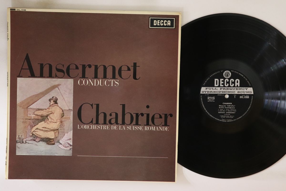 英LP Lorchestre De La Suisse Romande, Ernest Ansermet Chabrier: Espana SXL6168 DECCA /00260 Chabrier, L'Orchestre De La Suisse Romande, Ernest Ansermet