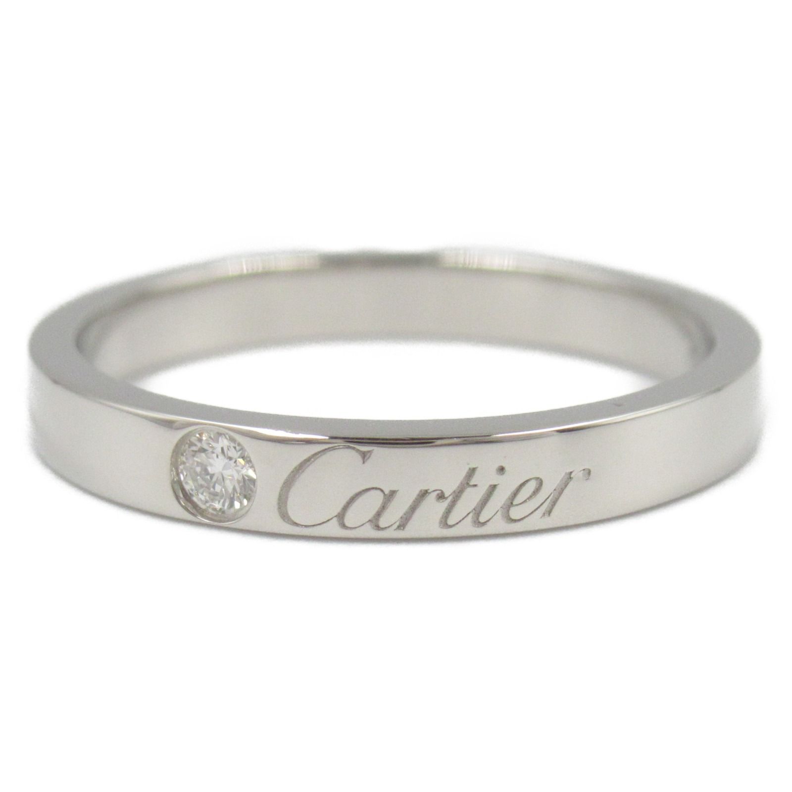 カルティエ CARTIER リング・指輪 Cドゥ ダイヤ リング Pt950プラチナ