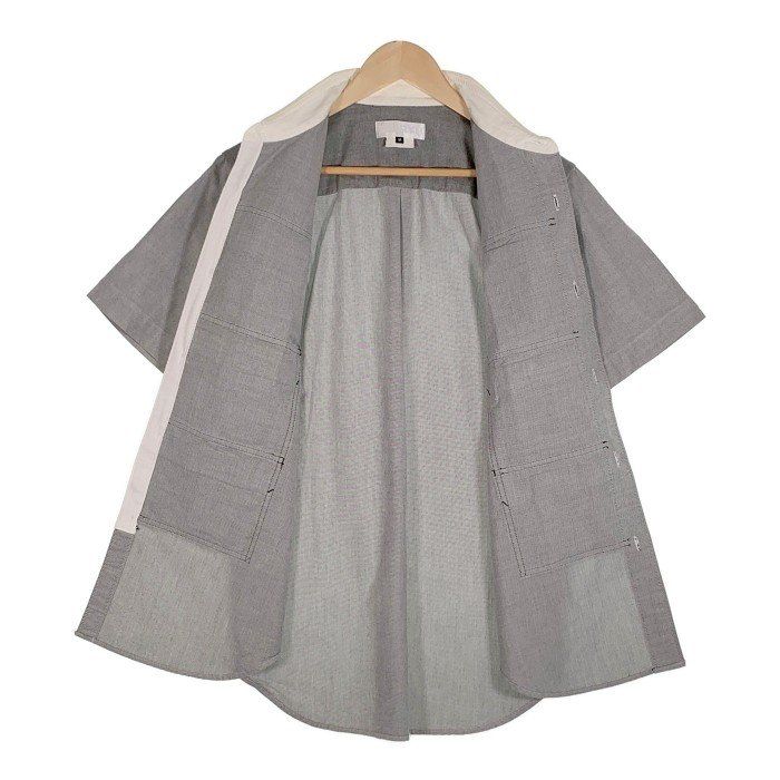GANRYU ガンリュウ 17SS 6-Pocket S/S Shirt 6ポケット ショートスリーブシャツ グレー ブラック ES-B013 Size M GANRYU ガンリュウ 17SS 6-Pocket S/S Shirt 6ポケット ショート