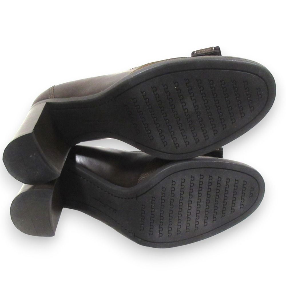  Salvatore Ferragamo サルヴァトーレフェラガモ NAFFY ヴァラリボン レザー パンプス 6.5 約24 cm ブラウングラデーション レディース 古着 ハイヒール パンプス パンプス