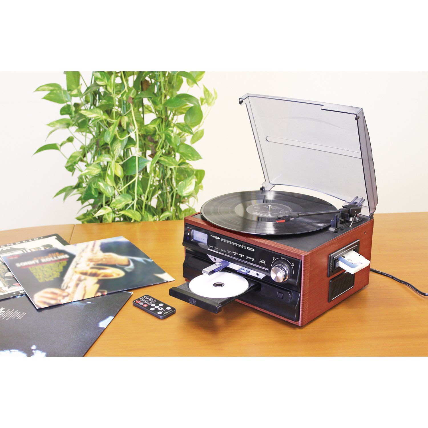 クマザキエイム Bearmax マルチレコードプレーヤー レコーダー SDカード USBメモリにダイレクト録音 MA-88