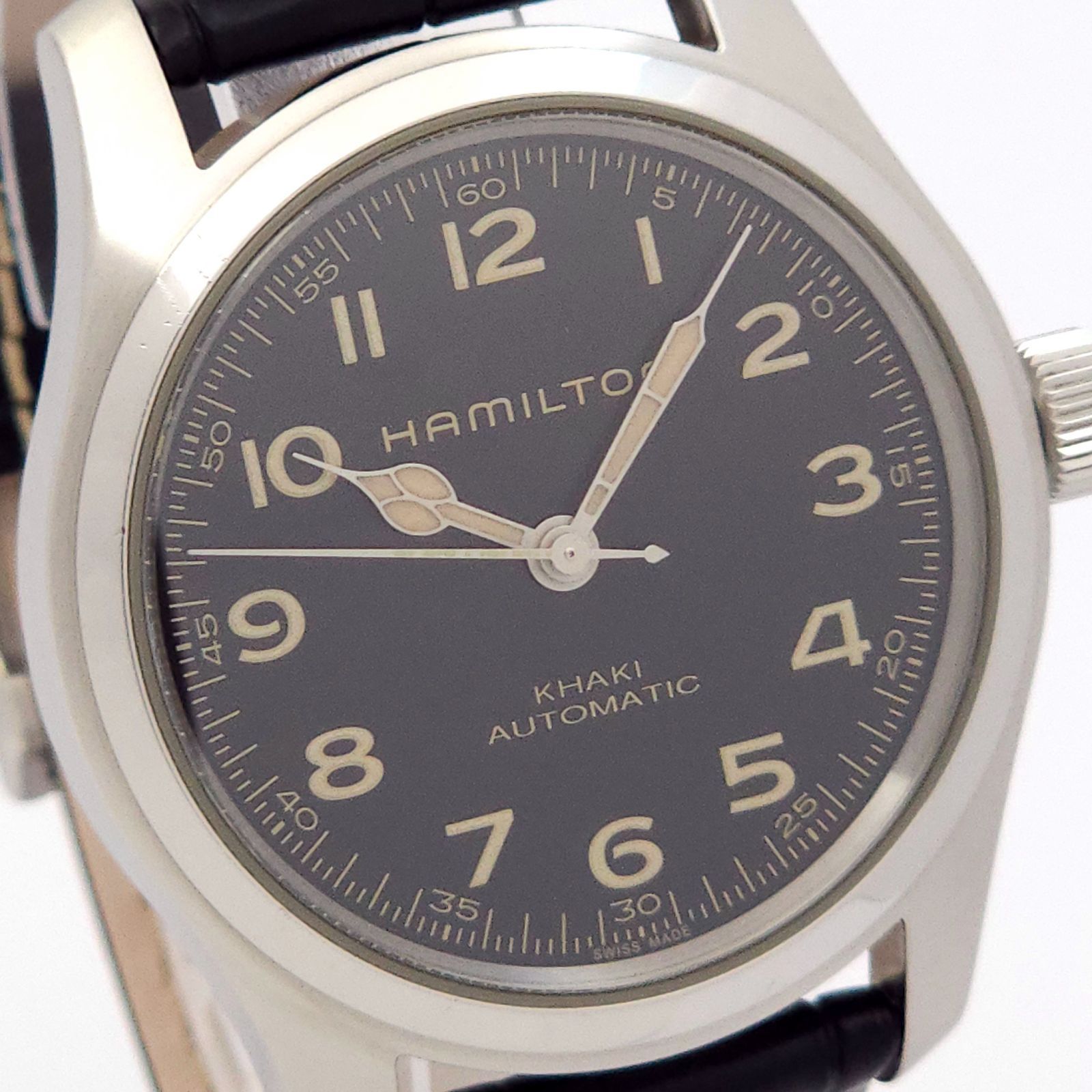 美品 HAMILTON ハミルトン カーキ フィールドマーフ H706050 自動巻 動作品 裏スケ 箱.冊子.保あり