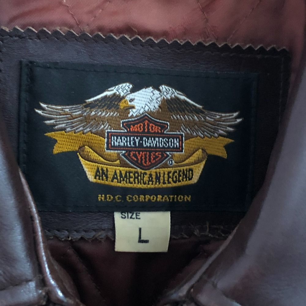 □□HARLEY-DAVIDSON ハーレーダビッドソン 90s　メンズ ジャケット　SIZE L  40181 ブラウン