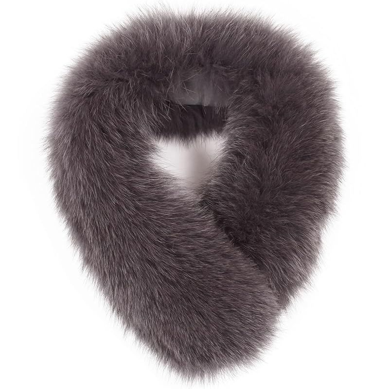 §Ｈ∞Ｈａｙａｓｈｉｇｕｃｈｉ ハヤシグチ SAGA フォックス ファー マフラー クリップ付 FF4010 Aタイプ ミディアムグレー 1