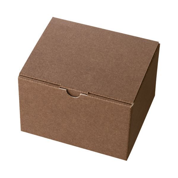 まとめ ヘッズ 無地ブラウンギフトボックス W163×D140×H110mm MBR-GB4 1パック 10枚 ×5セット