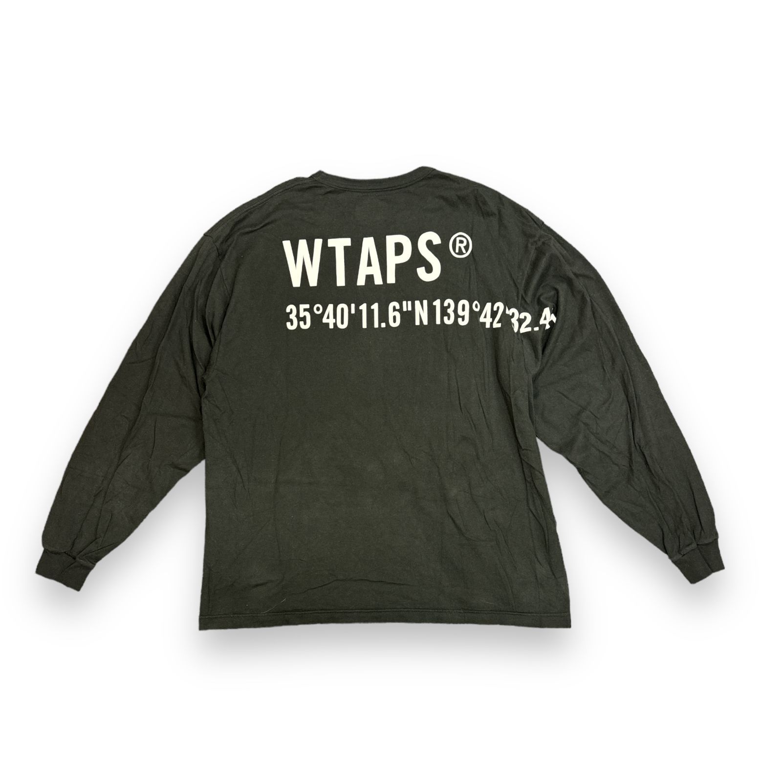 WTAPS 21AW GPS LS COTTON 212ATDT-CSM23 プリント カットソー ダブル 