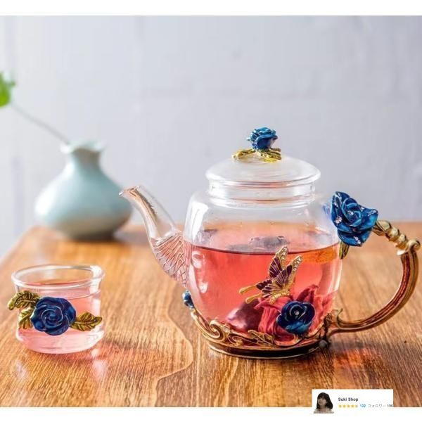 青花後手茶心壷　急須　煎茶道具 青花後手茶心壷 急須 煎茶道具 美術品・アンティーク・コレクション
