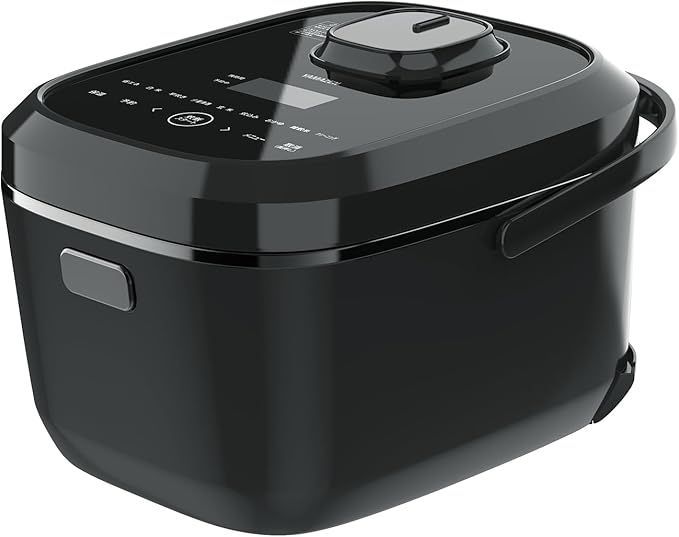 山善 炊飯器 5.5合 IH 二人暮らし 8種類炊き分け機能 IH式 炊飯器 早炊き 保温 予約機能 クリーンモード搭載 ブラック YJU-E10 B