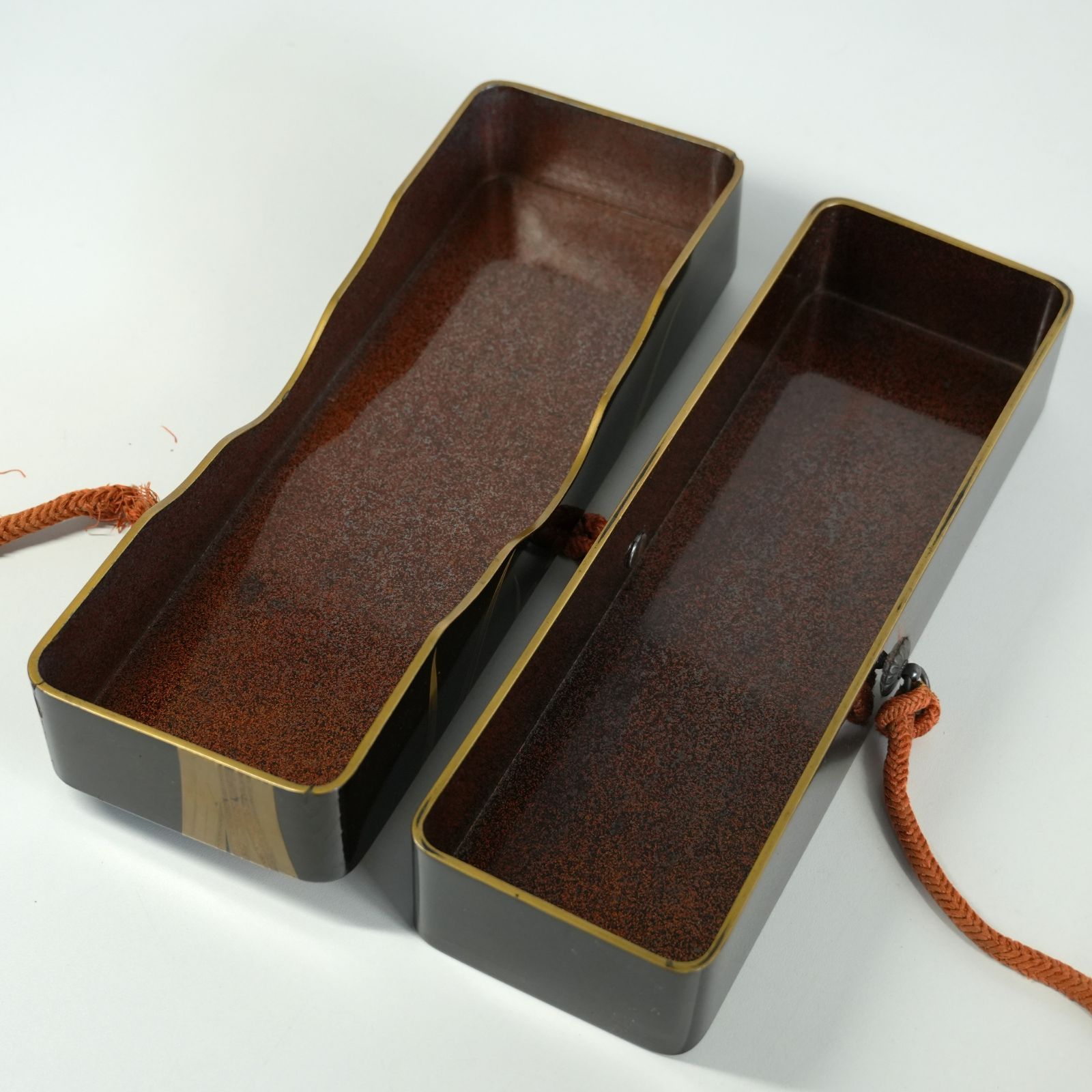 IM 文箱 金蒔絵 蒔絵 漆器 ハナショウブ 梨地 江戸時代 現状品