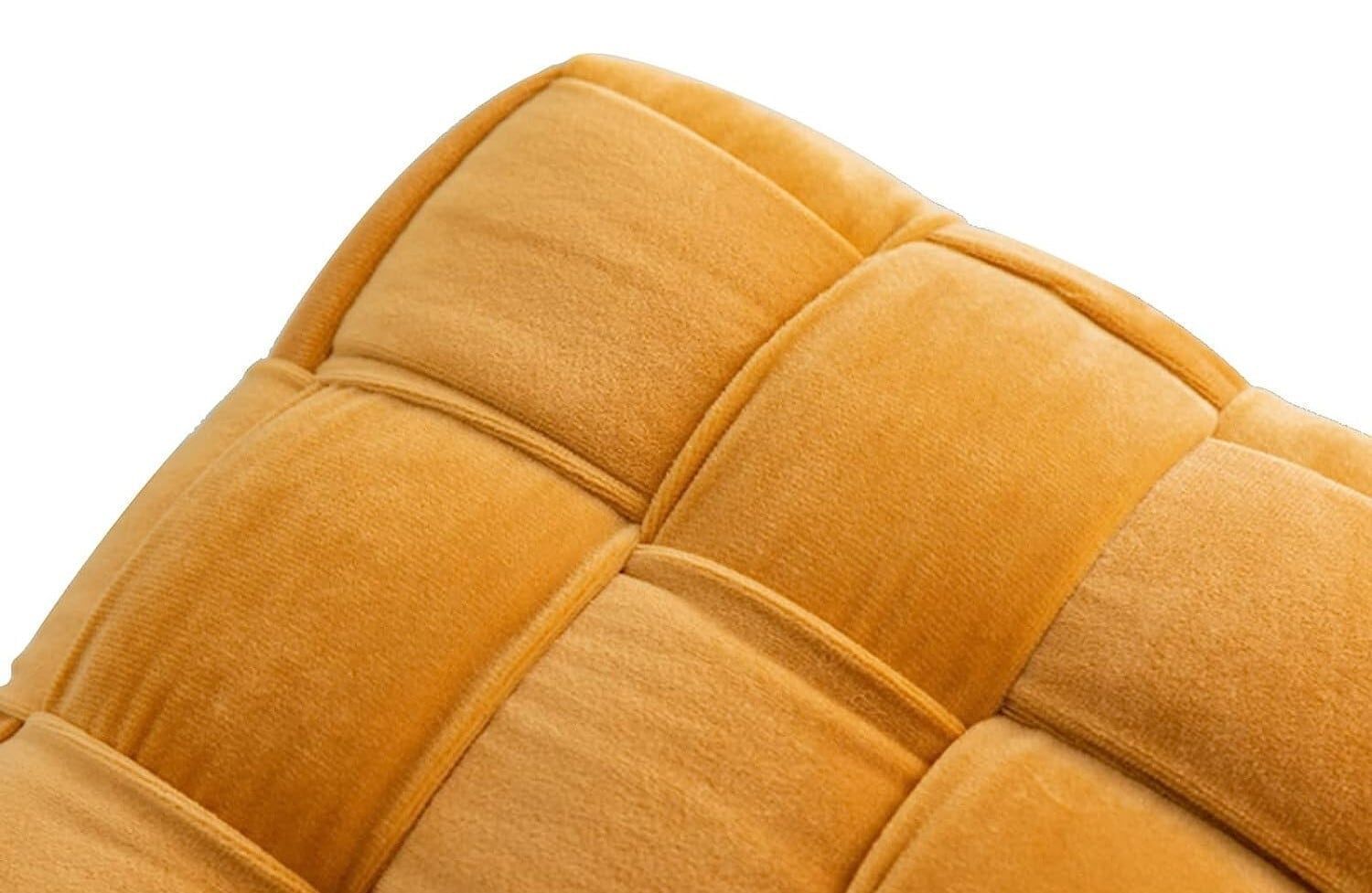 高反発クッションのベロア調スツール