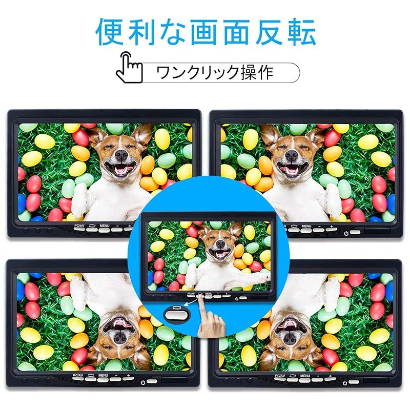  小型モニター 7インチ 178°全視野 1080 P IPS ミニ HDMI 液晶小型ディスプレイ 1024 600 HD内蔵スピーカー付き VGA AVポート 防犯カメラ用モニター DSLR PC DVD Raspberry Pi 周辺機器 Wii