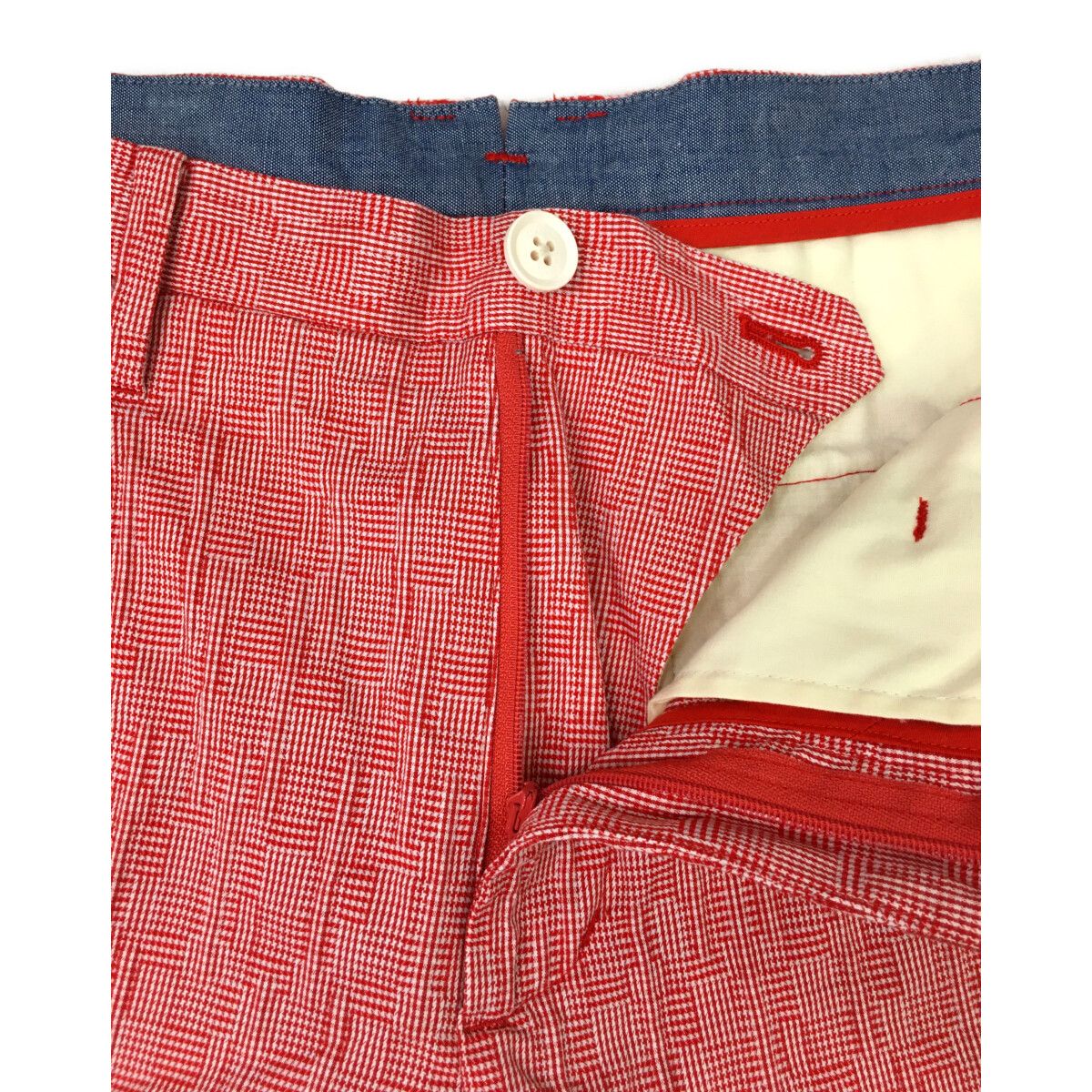 中古 メンズ セントアンドリュース StANDREWS ハーフパンツ M 赤