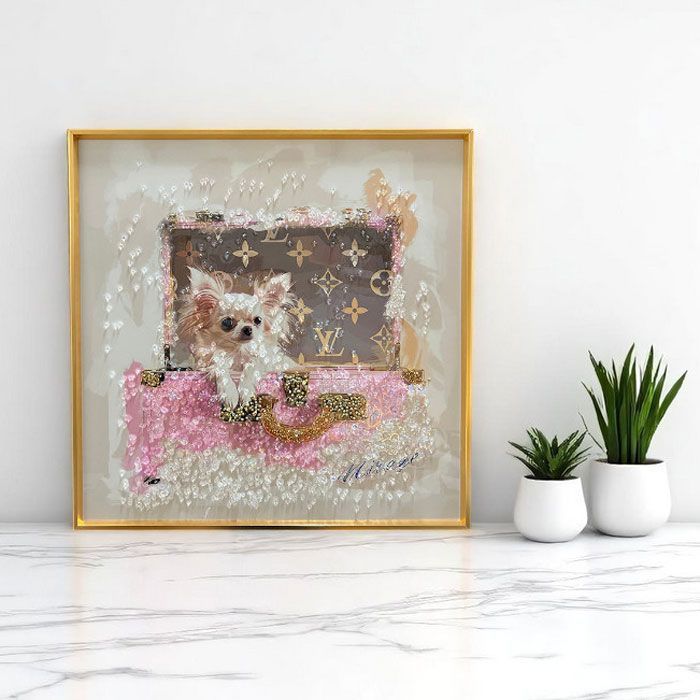 当店オリジナル】美品 SNS映え アートパネル 絵 新生活を彩る一枚 